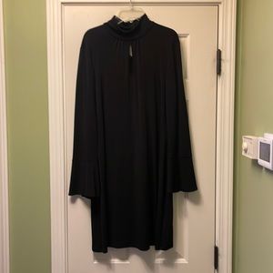 Inc little black dress with bell sleeves